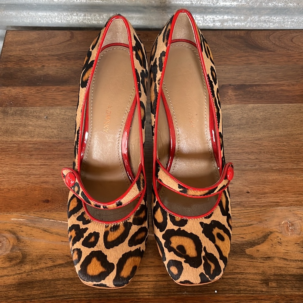 B. Makowsky animal print high heels